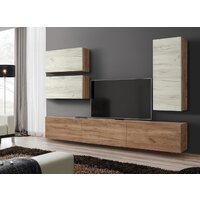 Стенка Артём-Мебель Венеция СН 121.01 (дуб крафт белый/дуб крафт табачный) - Превью изображения №5 — Интернет-магазин Time-Shop