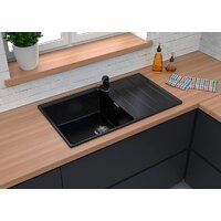 Кухонная мойка GranFest GF-LV-860L (черный) - Превью изображения №3 — Интернет-магазин Time-Shop