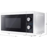 Микроволновая печь Sharp YC-MS01E-W - Превью изображения №2 — Интернет-магазин Time-Shop