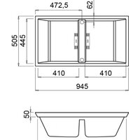 Кухонная мойка Elleci Dogma 100 Slim 86 Black - Превью изображения №2 — Интернет-магазин Time-Shop