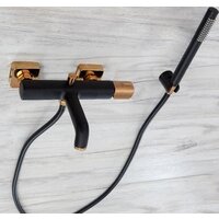 Смеситель Rea Salto REA-B6352 (черный/золотой) - Превью изображения №6 — Интернет-магазин Time-Shop