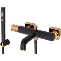 Смеситель Rea Salto REA-B6352 (черный/золотой) - Превью изображения №2 — Интернет-магазин Time-Shop