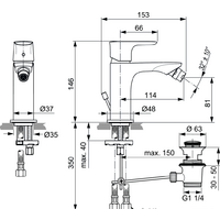 Смеситель Ideal Standard Connect Air A7030AA - Превью изображения №2 — Интернет-магазин Time-Shop