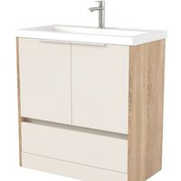 Дабер Тумба под умывальник 017 Тобага/Эридан 80 Т17.8Т.0.18Б (бежевый/дуб бардолино/ручка белая)