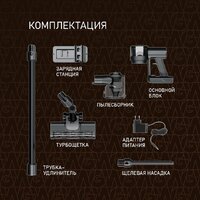 Пылесос Weissgauff V15 BLDC 250 Nero Turbo - Превью изображения №16 — Интернет-магазин Time-Shop