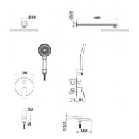 Душевая система  Vieir V343563 - Превью изображения №3 — Интернет-магазин Time-Shop