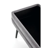 Пуфик Halmar Velva (серый/черный) - Превью изображения №4 — Интернет-магазин Time-Shop