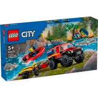 LEGO City 60412 Пожарная машина 4х4 со спасательным катером