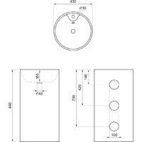 Умывальник Wellsee Callipy Art 32890100S - Превью изображения №9 — Интернет-магазин Time-Shop