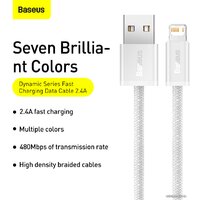 Кабель Baseus Dynamic Series Fast Charging Data Cable USB to iP CALD000502 - Превью изображения №10 — Интернет-магазин Time-Shop