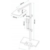 Душевая система  Rea Lucas REA-P0221 (хром/белый) - Превью изображения №3 — Интернет-магазин Time-Shop