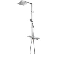 Душевая система  Rea Lucas REA-P0221 (хром/белый) - Превью изображения №2 — Интернет-магазин Time-Shop