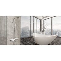 Душевая система  Rea Lucas REA-P0221 (хром/белый) - Превью изображения №4 — Интернет-магазин Time-Shop