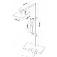 Душевая система  Rea Lucas REA-P0221 (хром/белый) - Превью изображения №3 — Интернет-магазин Time-Shop