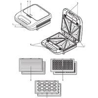 Многофункциональная сэндвичница Vitek VT-7148 - Превью изображения №10 — Интернет-магазин Time-Shop