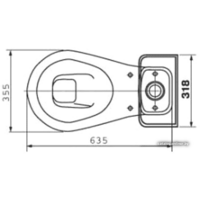Унитаз напольный Оскольская керамика Дора (белый) - Превью изображения №3 — Интернет-магазин Time-Shop
