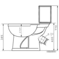 Унитаз напольный Оскольская керамика Дора (белый) - Превью изображения №2 — Интернет-магазин Time-Shop