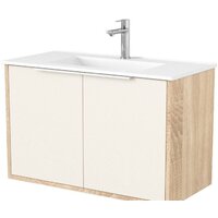  Дабер Тумба под умывальник 018 WeltWasser Deilbach 7517-80 Т18.8W.0.18Б (бежевый/дуб бардолино/ручка белая) - Превью изображения №1 — Интернет-магазин Time-Shop