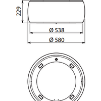 Кухонная вытяжка Falmec Soffio Circle-Tech Island 58 600 м3/ч (белый) - Превью изображения №5 — Интернет-магазин Time-Shop