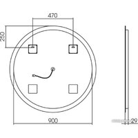 Silver Mirrors Зеркало Savanna D1000 RGB LED-00002603 - Превью изображения №2 — Интернет-магазин Time-Shop