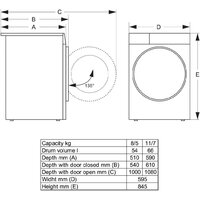 Стирально-сушильная машина Gorenje WDG2P854A3C2/C - Превью изображения №4 — Интернет-магазин Time-Shop