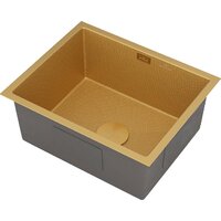 Кухонная мойка Roxen Uno 560210-54-GS PVD золотая/текстурная (с ролл-матом и дозатором) - Превью изображения №7 — Интернет-магазин Time-Shop