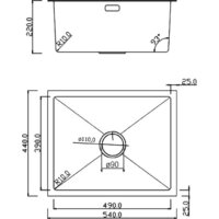 Кухонная мойка Roxen Uno 560210-54-GS PVD золотая/текстурная (с ролл-матом и дозатором) - Превью изображения №10 — Интернет-магазин Time-Shop