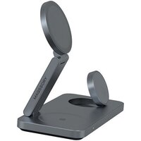 Беспроводное зарядное Magssory Yoga 3 в 1 Charging Station для Samsung Qi2 WCH017m (темно-серый) - Превью изображения №3 — Интернет-магазин Time-Shop