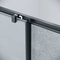 Душевой уголок Grossman Cosmo 110x100x195 120.K33.02.1110.21.02 (черный матовый/стекло шиншилла) - Превью изображения №3 — Интернет-магазин Time-Shop