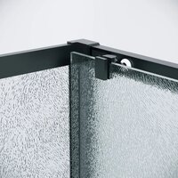 Душевой уголок Grossman Cosmo 110x100x195 120.K33.02.1110.21.02 (черный матовый/стекло шиншилла) - Превью изображения №4 — Интернет-магазин Time-Shop