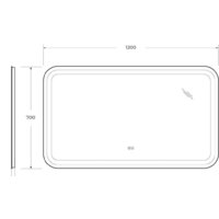  Cezares Зеркало CZR-SPC-STYLUS-1200-700-TCH-WARM - Превью изображения №2 — Интернет-магазин Time-Shop