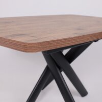 Кухонный стол Мамадома Leonel-130 раздвижной 130-165х85 (дуб веллингтон/черный) - Превью изображения №10 — Интернет-магазин Time-Shop