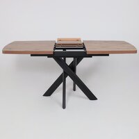 Кухонный стол Мамадома Leonel-130 раздвижной 130-165х85 (дуб веллингтон/черный) - Превью изображения №20 — Интернет-магазин Time-Shop