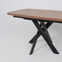 Кухонный стол Мамадома Leonel-130 раздвижной 130-165х85 (дуб веллингтон/черный) - Превью изображения №13 — Интернет-магазин Time-Shop