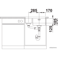 Кухонная мойка Blanco Solis 340/180-U 526129 (левая, полированная) - Превью изображения №3 — Интернет-магазин Time-Shop