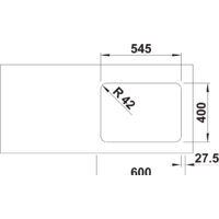 Кухонная мойка Blanco Solis 340/180-U 526129 (левая, полированная) - Превью изображения №5 — Интернет-магазин Time-Shop