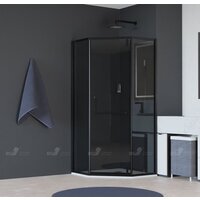 RGW RGW HO-084B 90x90 (черный/тонированное стекло)