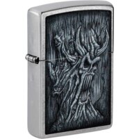 Zippo Street Chrome Evil Tree Design 48681