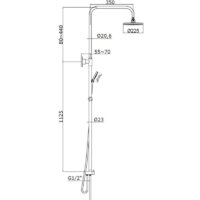 Душевая система  Azario Mano AZ-15780201 - Превью изображения №2 — Интернет-магазин Time-Shop