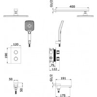 Душевая система  Vieir V25004-3S - Превью изображения №2 — Интернет-магазин Time-Shop