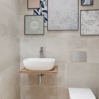 Умывальник Lauter 21493A + клапан 21190W + сифон 21635W (белый матовый) - Превью изображения №6 — Интернет-магазин Time-Shop
