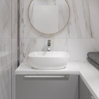 Умывальник Lauter 21493A + клапан 21190W + сифон 21635W (белый матовый) - Превью изображения №11 — Интернет-магазин Time-Shop
