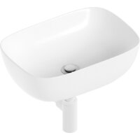 Умывальник Lauter 21493A + клапан 21190W + сифон 21635W (белый матовый) - Превью изображения №14 — Интернет-магазин Time-Shop