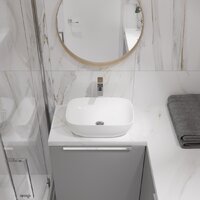 Умывальник Lauter 21493A + клапан 21190W + сифон 21635W (белый матовый) - Превью изображения №13 — Интернет-магазин Time-Shop