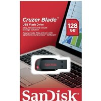USB Flash SanDisk Cruzer Blade Black 128GB (SDCZ50-128G-B35) - Превью изображения №3 — Интернет-магазин Time-Shop