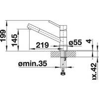 Смеситель Blanco Kano (хром/антрацит) - Превью изображения №2 — Интернет-магазин Time-Shop