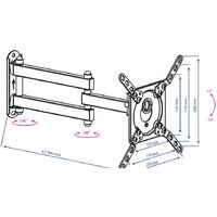 Кронштейн для телевизора Kromax DIX-14 (черный) - Превью изображения №5 — Интернет-магазин Time-Shop