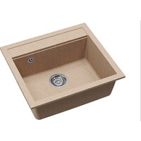 Кухонная мойка Aquasanita Rock SQR 101 110 AW (бежевый) - Превью изображения №2 — Интернет-магазин Time-Shop