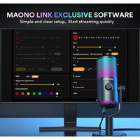 Проводной микрофон Maono DM30 RGB (черный) - Превью изображения №4 — Интернет-магазин Time-Shop