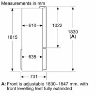 Четырёхдверный холодильник Bosch Serie 4 KFN96AXEA - Превью изображения №15 — Интернет-магазин Time-Shop